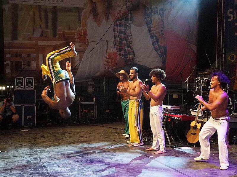 Capoeira-Show beim Samba-Festival in Coburg