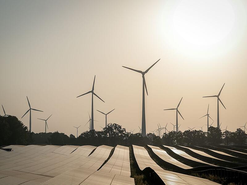 Solar- und Windkraft