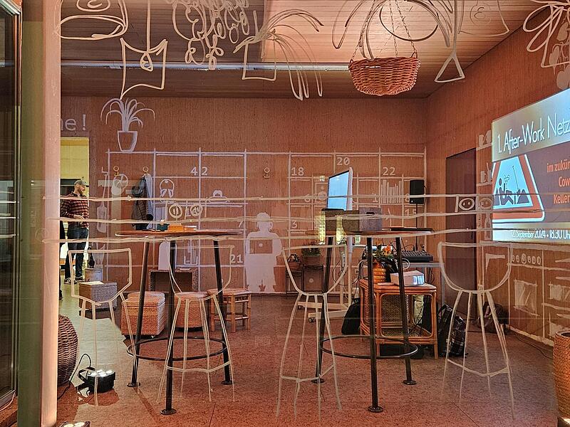 Die R&auml;ume des Co-Working-Spaces in H&ouml;chstadt zeigen sich modern ausgestattet.