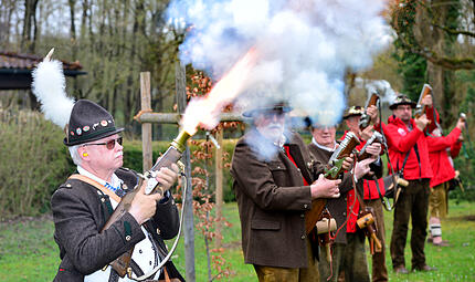 B&ouml;llersch&uuml;tzen in Aktion