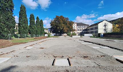 Padel Court im Staatsbad Br&uuml;ckenau: Baubeginn