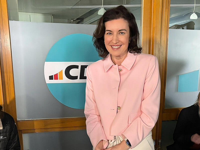 Dorothee Bär (CSU) am Wahlabend in Berlin