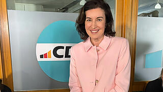 Dorothee Bär (CSU) am Wahlabend in Berlin