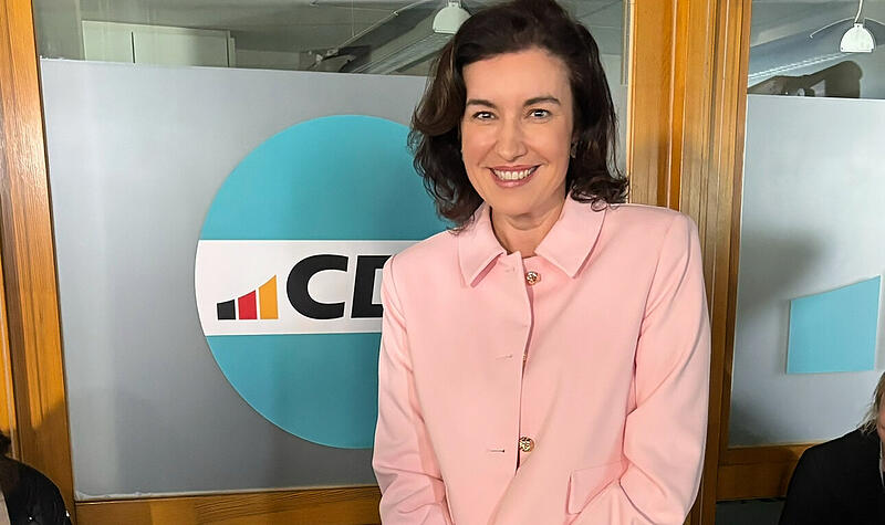 Dorothee Bär (CSU) am Wahlabend in Berlin