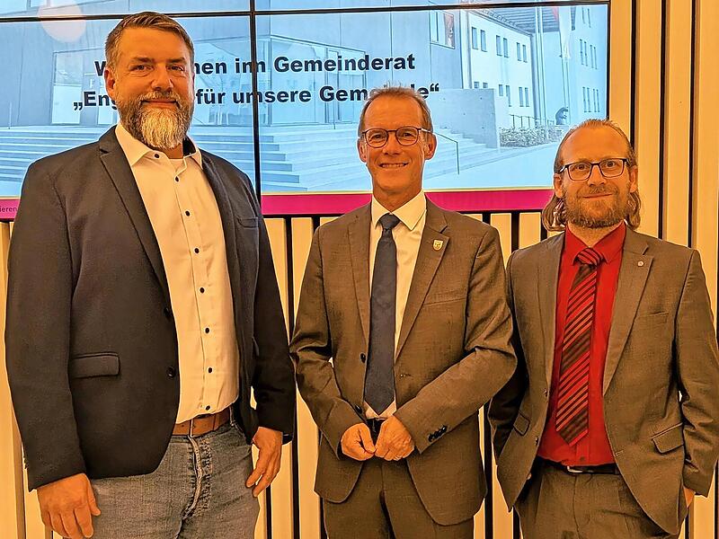 Dieses Trio steht an der Spitze der Gemeinde Strullendorf (von links): Zweiter B&uuml;rgermeister Matthias Motzel (CSU), Erster B&uuml;rgermeister Wolfgang Desel (CSU) und Dritter B&uuml;rgermeister Daniel Weber (SPD-FWG).