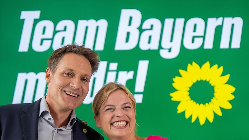 Die Spitzenkandidaten Ludwig Hartmann (links) und Katharina Schulze