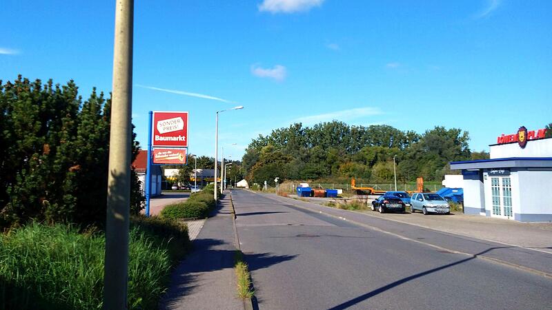 Blick in die Halskestraße in Neustadt Blick in die Halskestraße in Neustadt