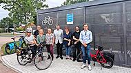 Die neue abschließbare Fahrrad-Sammelanlage befindet sich am S-Bahnhof in Baiersdorf.