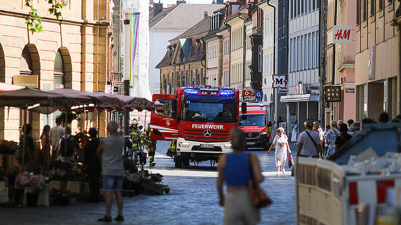 Feuerwehreinsatz in Bamberg wegen Gasgeruch
