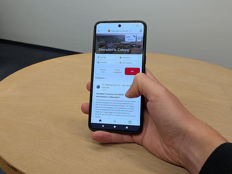 Ein Trend im Landkreis Coburg: Auch Ebersdorf bei Coburg hat inzwischen eine eigene Kommunenapp. Ein Trend im Landkreis Coburg: Auch Ebersdorf bei Coburg hat inzwischen eine eigene Kommunenapp.
