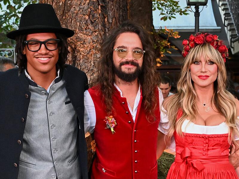 Heidi Klum mit Sohn Henry und Ehemann Tom Kaulitz