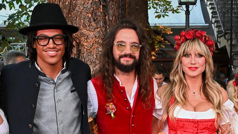 Heidi Klum mit Sohn Henry und Ehemann Tom Kaulitz Heidi Klum mit Sohn Henry und Ehemann Tom Kaulitz