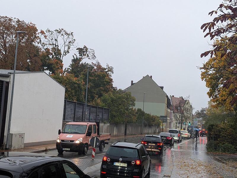 Stau Memmelsdorfer Straße Bamberg