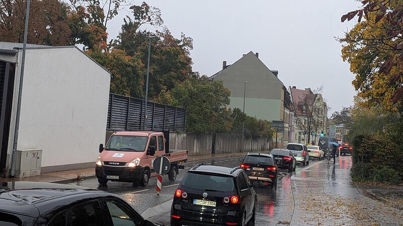 Stau Memmelsdorfer Straße Bamberg