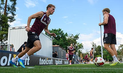 Will beim 1. FC N&uuml;rnberg Verantwortung &uuml;bernehmen: Eric Porstner beim Trainingsauftakt am Valznerweiher.