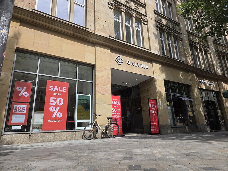 Aktuell wirbt die Galeria-Filiale in Bamberg mit Rabatten.