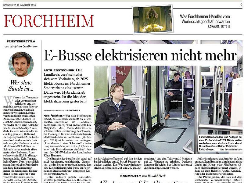 Eine Auswahl von Zeitungsartikeln des Fr&auml;nkischen Tags w&auml;hrend Hermann Ulms Amtszeit von 2014 bis heute.