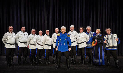 Der Schwarzmeer-Korsaken-Chor mit Peter Orloff ist auf Abschiedstournee.