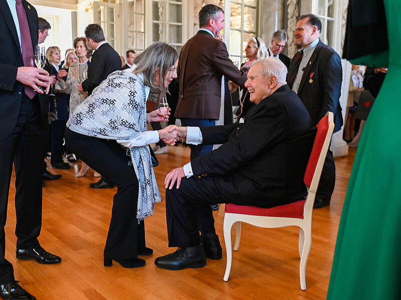 Gro&szlig;er Empfang in Coburg: Mehr als 200 geladene G&auml;ste gratulierten Andreas Prinz von Sachsen-Coburg und Gotha zum 80. Geburtstag.