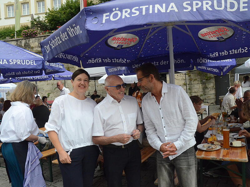 Spaß und Freunde beim Jazz-Frühschoppen in Kronach.