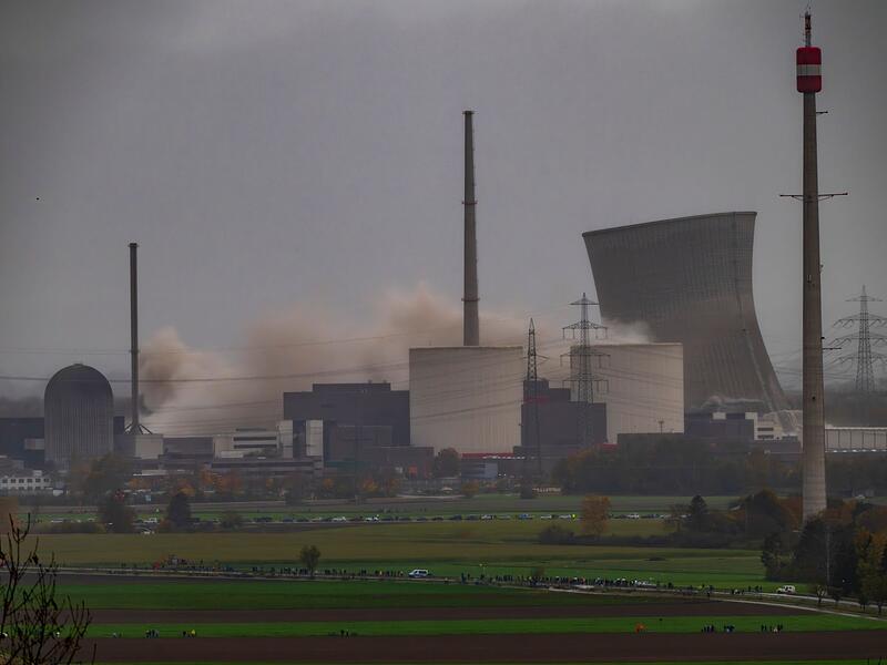 Sprengung Kühltürme Kernkraftwerkes Gundremmingen