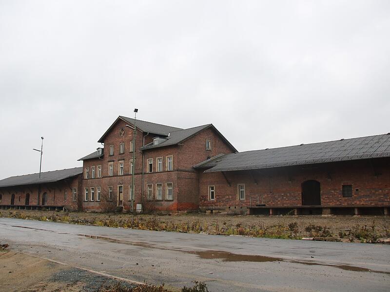 So sah der Kulmbacher Güterbahnhof aus.