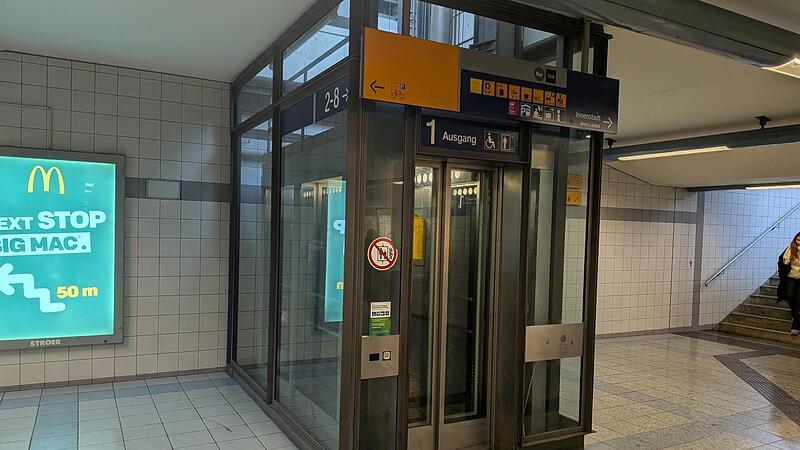 Aufzug Gleis 1 Bamberg