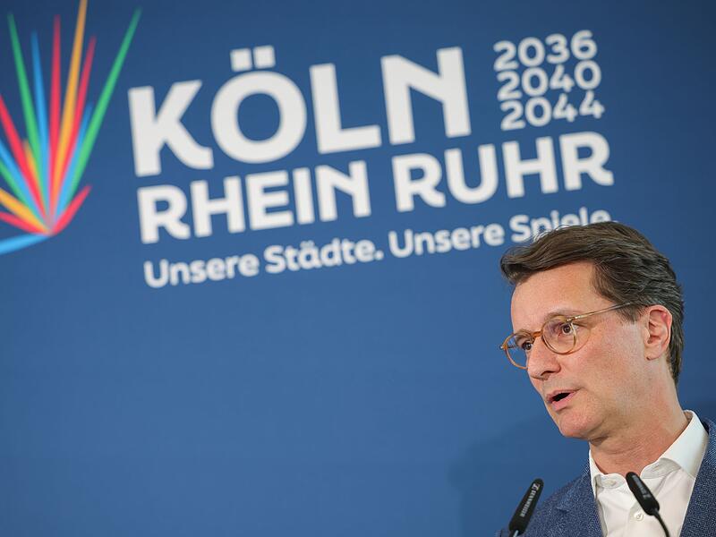 Hendrik W&uuml;st wirbt f&uuml;r Olympia in NRW