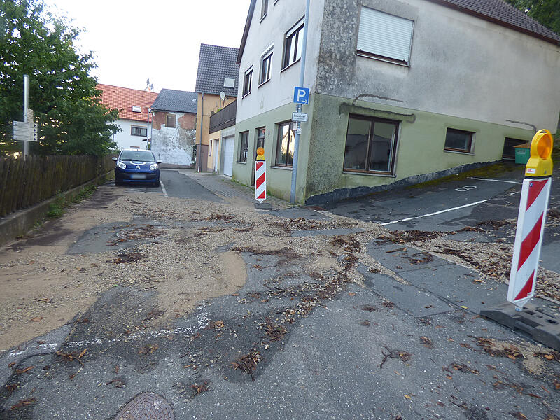 G&ouml;&szlig;weinstein wurde am Donnerstag von einem schweren Unwetter getroffenForchheim & Fr&auml;nkische Schweiz