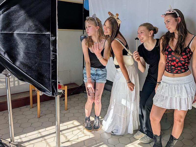 Der Freundeskreis der Schule hatte ein Fotobox aufgestellt.Forchheim & Fränkische Schweiz