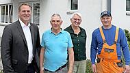 Die Gemeinde Hemhofen verabschiedet Siegfried Gro&szlig;kopf nach 40 Jahren im Bauhof in dem Ruhestand.
