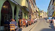 Mehr Platz f&uuml;r die Au&szlig;engastronomie w&auml;re in der Steingasse in Coburg m&ouml;glich, wenn daf&uuml;r Kurzzeitparkpl&auml;tze entfernt w&uuml;rden.