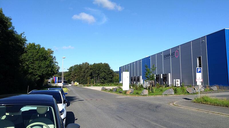 Blick in die Marie-Curie-Stra&szlig;e in Neustadt