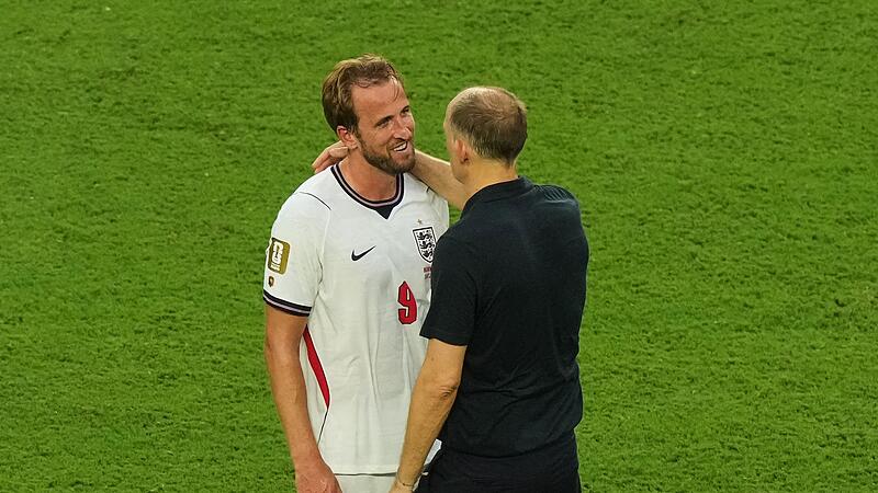 Thomas Tuchel (r) mit Harry Kane Thomas Tuchel (r) mit Harry Kane