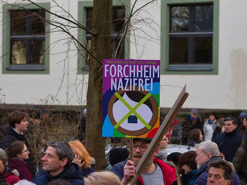 Demo f&uuml;r Demokratie in ForchheimDemo f&uuml;r Demokratie in Forchheim