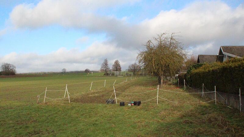 Parallel zur Nachtenhöfer Straße im Meeder soll auf rund 9600 Quadratmetern Fläche ein neues Baugebiet entstehen.