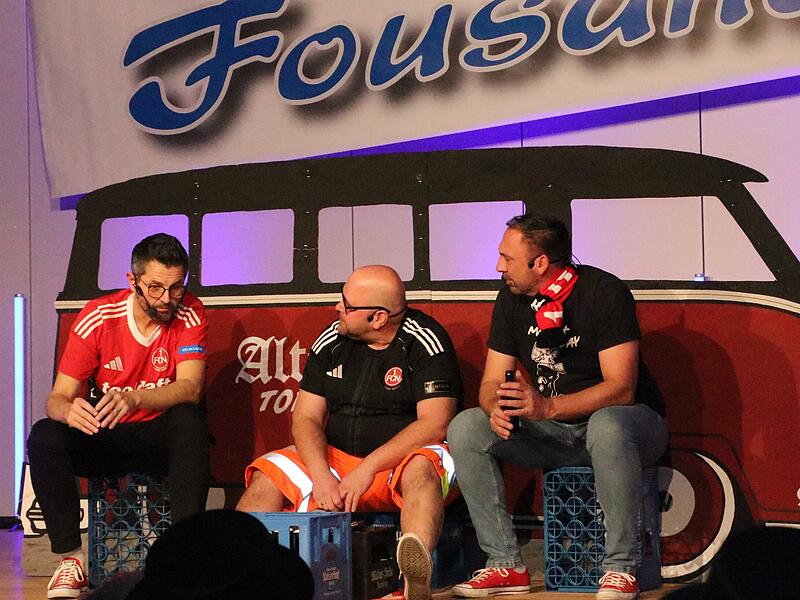 Die &bdquo;Drei im Weggla&ldquo;, Thorsten Michel, Martin Repper und Kai Klose, wussten so einiges abzul&auml;stern.