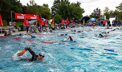 Bei 21 Grad Wassertemperatur warteten im Schwimmbecken angenehme Bedingungen.