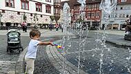Brunnen am Coburger Marktplatz