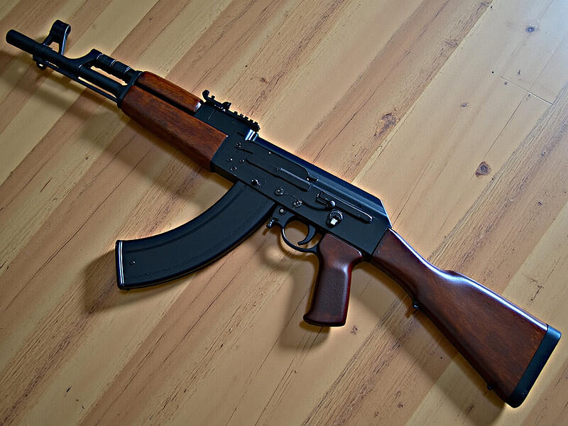 Ein Sturmgewehr des Typs AK 47 – hier ein Symbolfoto – hat ein Mann aus dem Landkreis besessen. Dafür erhielt er jetzt vor dem Amtsgericht Kulmbach eine harte Strafe.