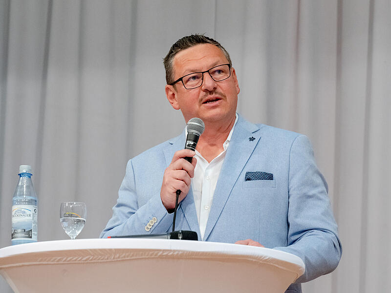 Heribert Übelacker Podiumsdiskussion zur Bürgermeisterwahl 2024 in Bad Brückenau