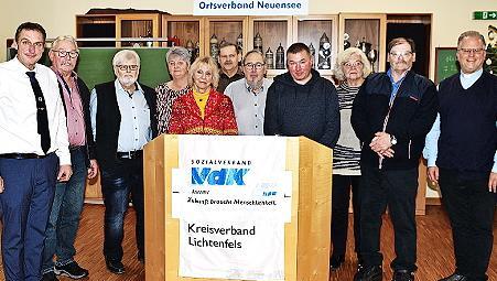 Bei der Jubil&auml;umsveranstaltung des VdK-Ortsvereins von Neuensee konnten verdiente Mitglieder geehrt werden.