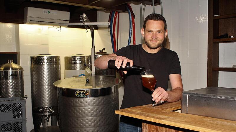 Marc K&ouml;hler ist Brauer aus Leidenschaft. Der &bdquo;Mauerbrecher&ldquo;, seine Brauerei in Lonnerstadt, er&ouml;ffnet am kommenden Samstag.