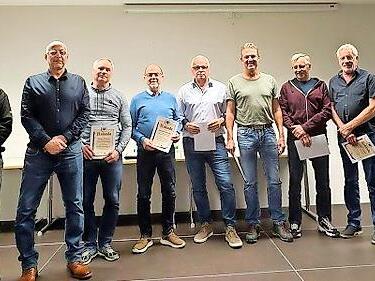 50 Jahre Mitgliedschaft, die anwesenden Geehrten.