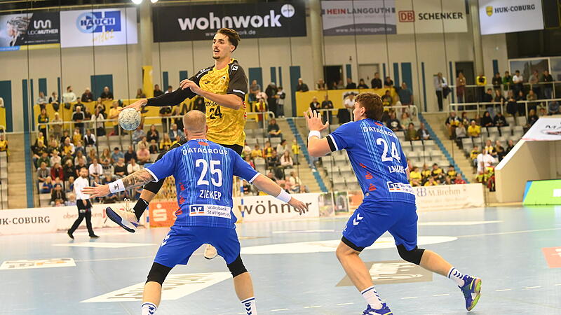 Obenauf: Mikael Helmersson und sein HSC Coburg haben den TVB Stuttgart aus dem Pokal geworfen.