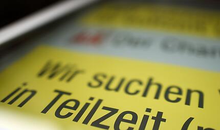 Annonce f&uuml;r Teilzeit