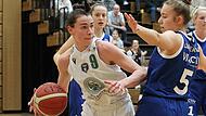 Kapitänin Julia Förner (li.) ist eine von fünf Spielerinnen, die die DJK Bamberg verlassen haben.