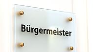 Schild Bürgermeister Schild Bürgermeister