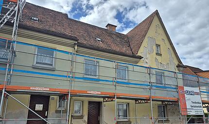 Die "gelben Häuser" in der Kaulangerstraße stehen unter Denkmalschutz Die "gelben Häuser" in der Kaulangerstraße stehen unter Denkmalschutz