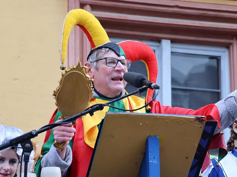 Der Till (Franz Besold) redete bei seiner Büttenreden amüsanten Klartext.